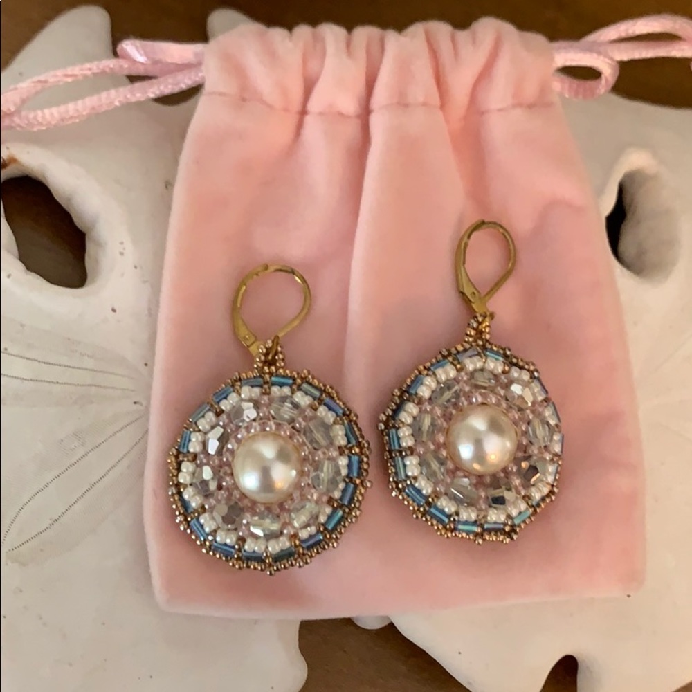 Handmade Dangle Beaded Earrings